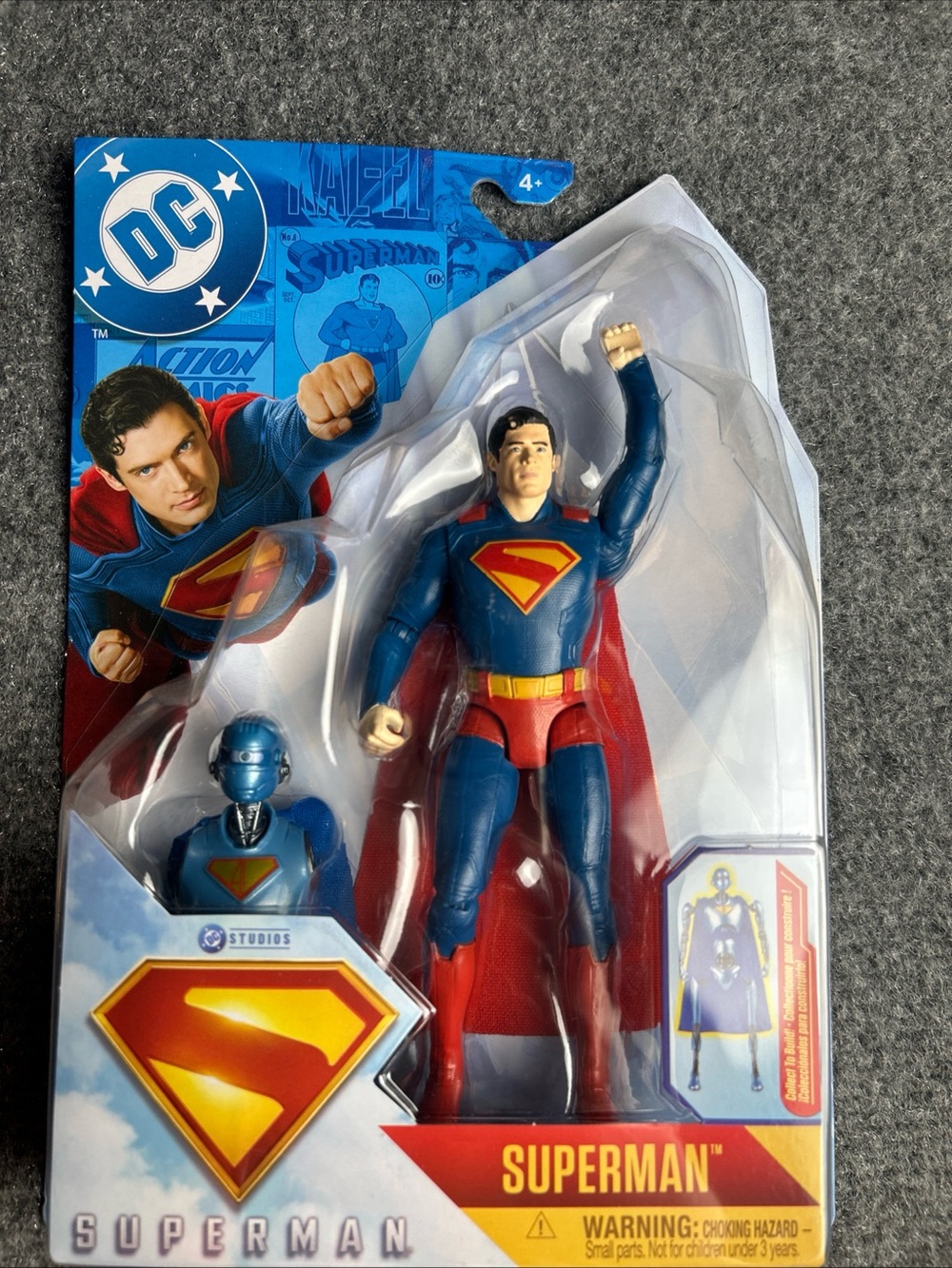DC Superman Action Figure - comes with collectible build character new